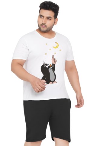 Udobna muška pidžama Krtkomoon-big 3XL–6XL