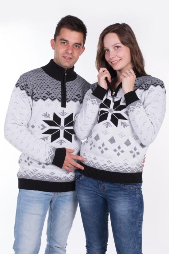 Muški bijeli jopa s norveškim uzorkom Gracio-Z