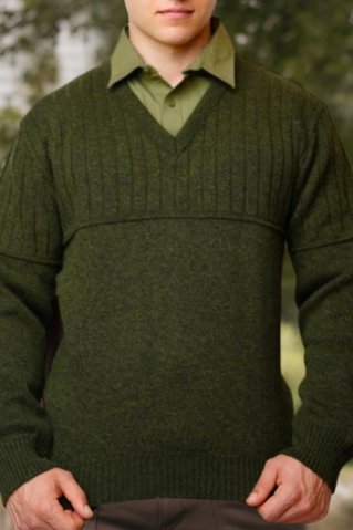 Lesik Hunting Sweater with Modern Neckline – Ewident