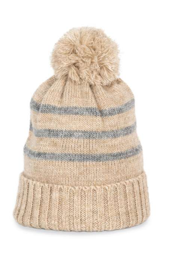 Pletena kapa 03556 unisex beige