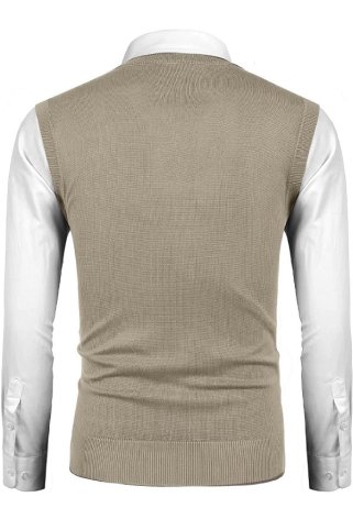 Pánska pletená vesta PikoBB beige