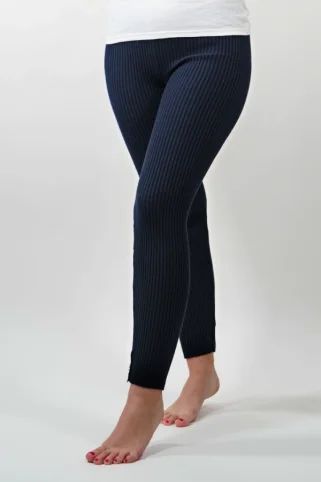 Dámske pletené KAMAŠE modrá