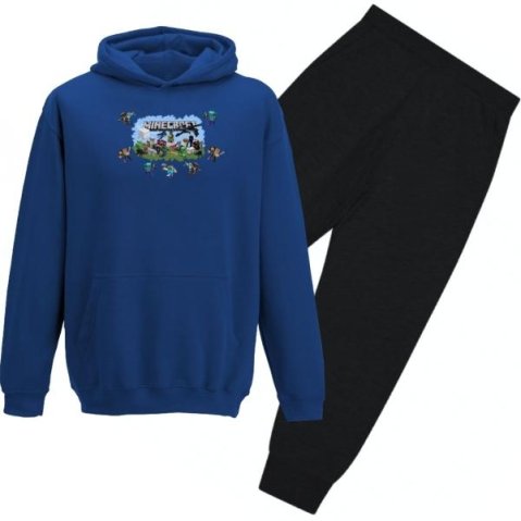 Gyerek tréningruha Minecraft_team kék