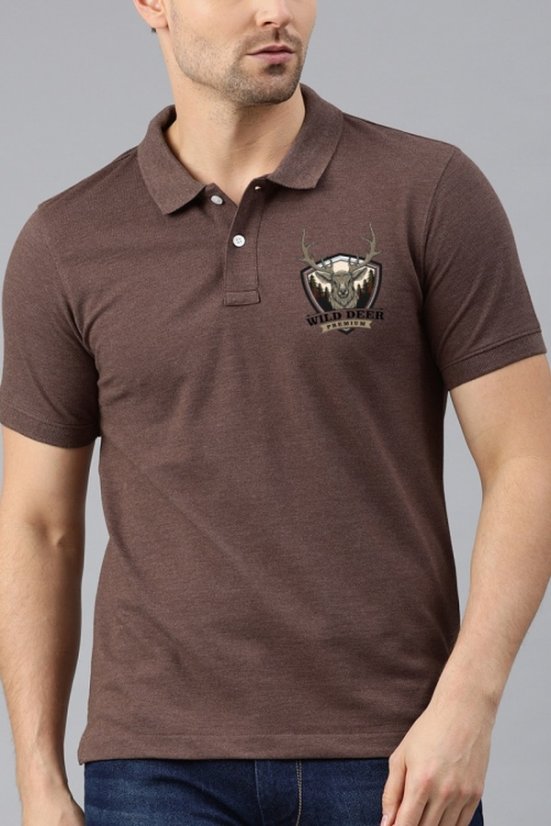 Polo majica s kratkim rukavima Wildpremium smeđa