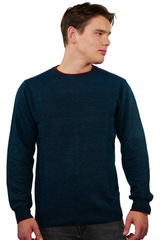 Pulover din bumbac de culoare uni PAU