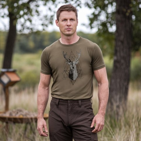 Poľovnícke tričko Artdeer zelená
