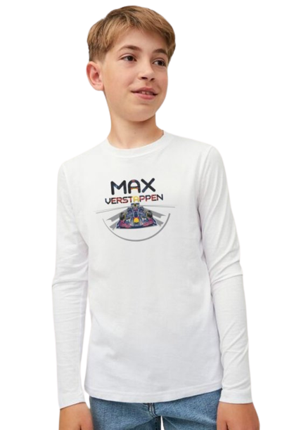 Tricou pentru copii Max Verstappen alb