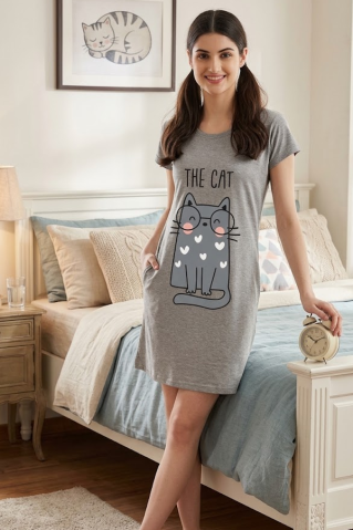 Dámská noční košile Thecat