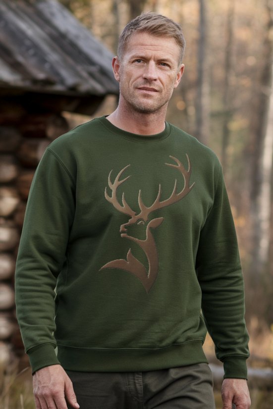 Mikina pre poľovníkov Deergrafiti zelená