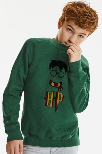 Harry Potter zelená mikina pro děti