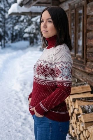 Női norvég garbó Igora-R – bordó