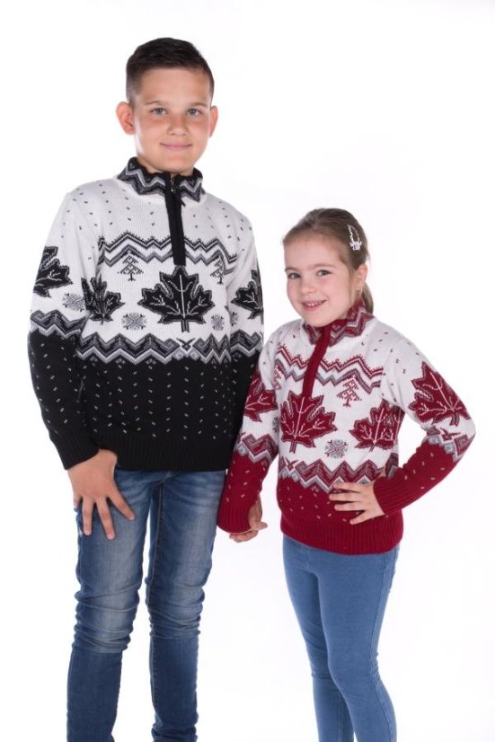 Dječji norveški bordo pulover – Javor