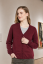 Eleganter Damenpullover  bordeauxrot