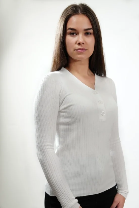 Pulover JVP3708 bela