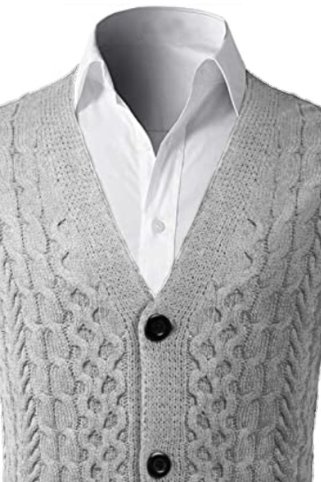 Moški brezrokavnik z zapenjanjem na gumbe CopikBBA siva