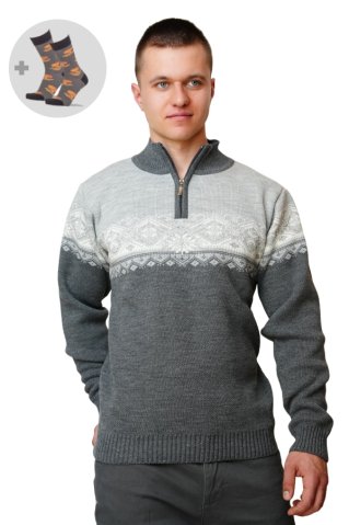 Men's Norwegian Sweater Ignac-Z Graphite