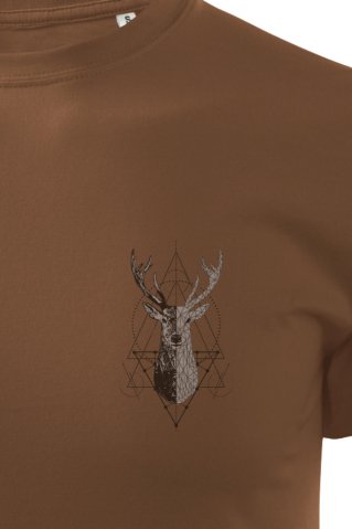 Lov majica s motivom malog jelena Artdeer, smeđa