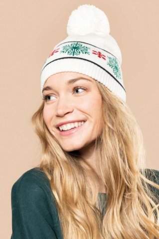 Pletena čepica 03558 natur unisex
