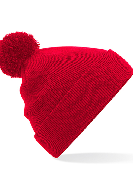 Detská pletená čiapka SLCB426 junior červena