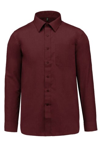 Pánska košeľa bordová nadrozmerná – 3XL–6XL