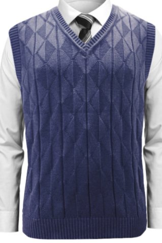 Men's knitted vest Cerino-BB navy