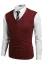 Pleteni glatki prsluk JVP2037BB bordo
