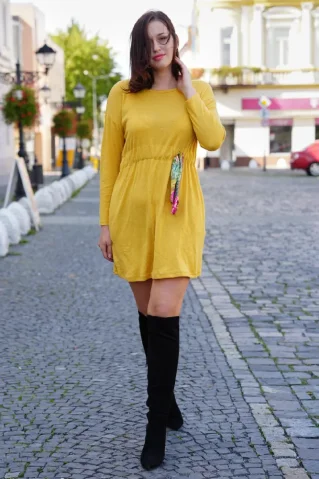 Dámské pletené šaty Fly60197