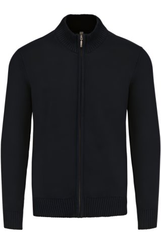 Sveter na dlhý zips čierna 44971 961 984