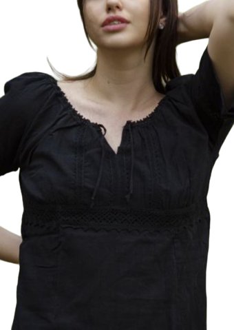 Krojová blúzka EWT143 cierna