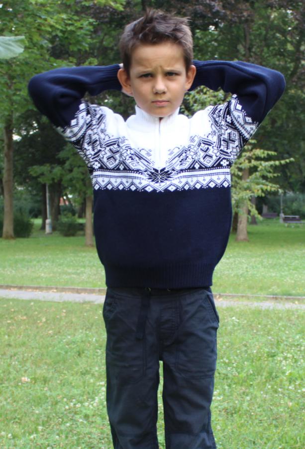 Detský sveter na zips IGNAC-Z