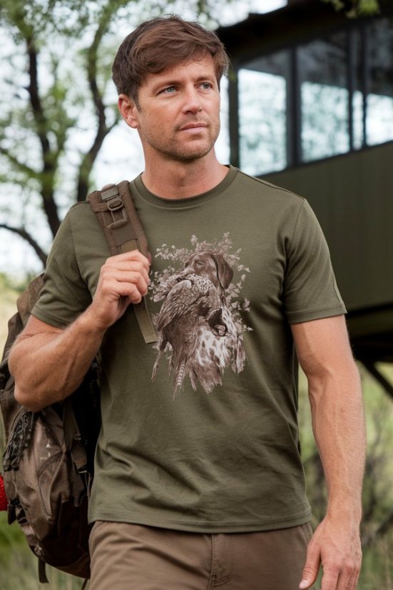 Muška lovačka majica – Lovinački pas u akciji