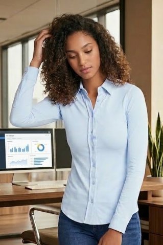 Dámská košile s dlouhým rukávem SLSD047