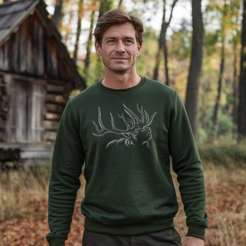 Mikina pre poľovníkov s potlačou Dominantdeer