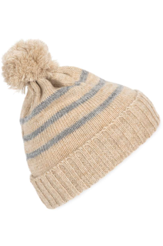 Pletena kapa 03556 unisex beige