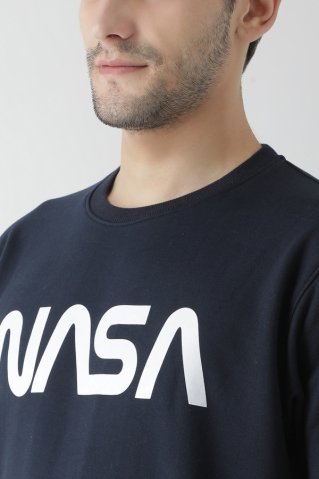 Pánska tmavomodrá mikina Nasa