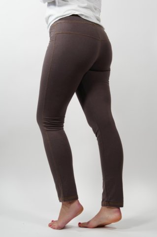 Stretch dolge hlače iz trikoja SP011 rjava