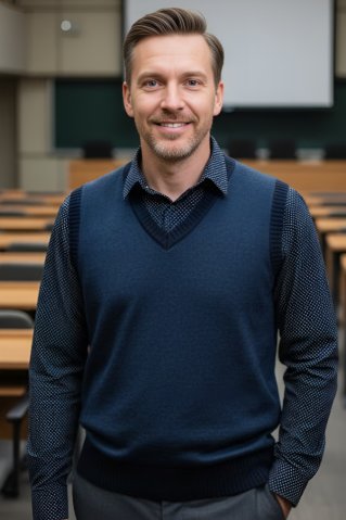 Vestă bărbătească tricotată Nixon BB albastru