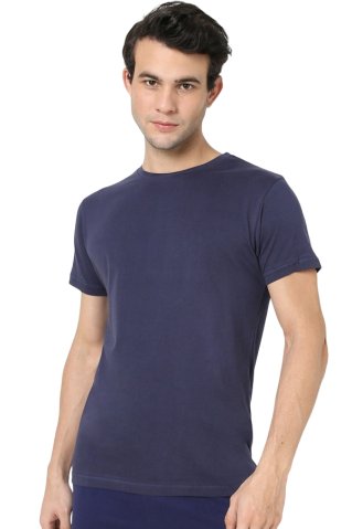 T-Shirt 32504G, 100 % Baumwolle, marineblau