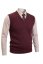 Muški pleteni prsluk Ewident – Elegantno pletivo, bordo