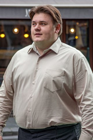 Muška bež košulja – velike veličine 3XL–6XL