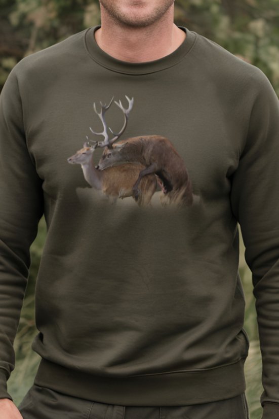 Lovačka majica Ewident "Čar rike" – autentičan motiv jelena u rici