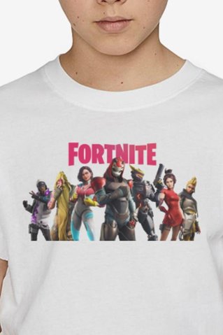 Fortnite detské tričko biele Fortiforti