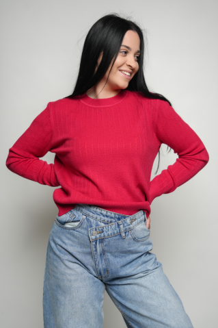 Damenpullover Liva red