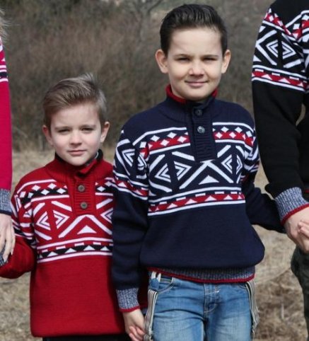 Nórsky detský sveter KLEO – modrá