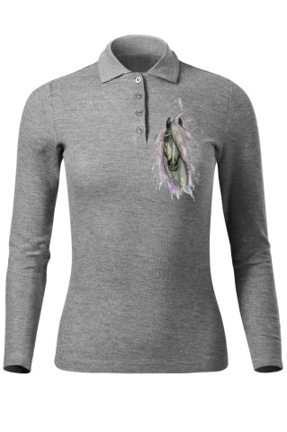 Ženska siva polo majica Konikpurp