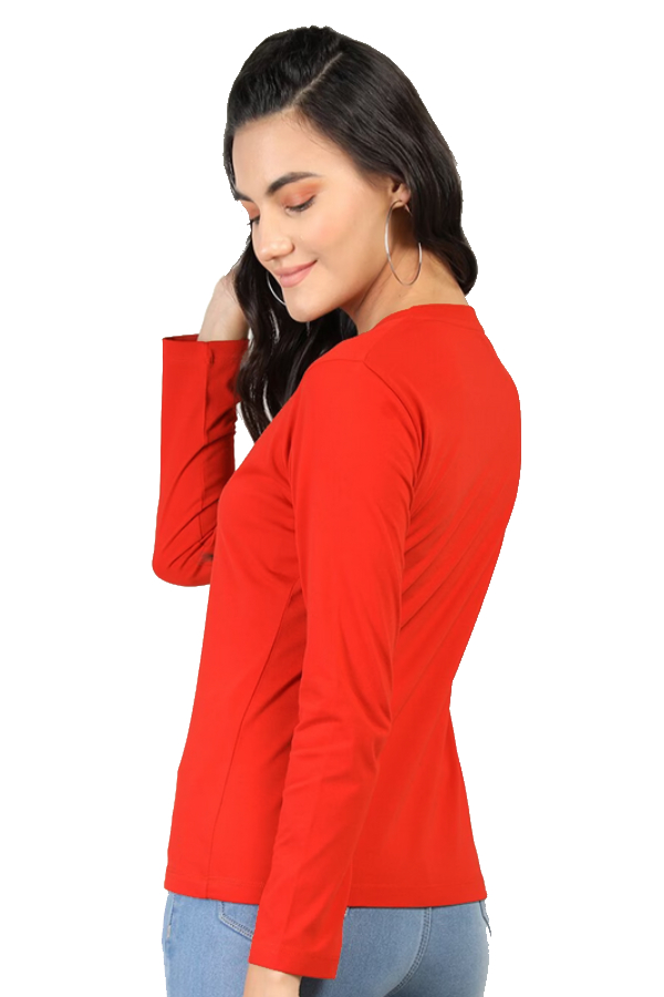 Tričko s dlhým rukávom Cofee červená