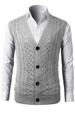 Button-up vest Copik BBA grey