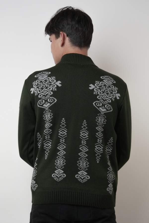 Eleganten norveški pulover s trojanskim ovratnikom Folk-Z