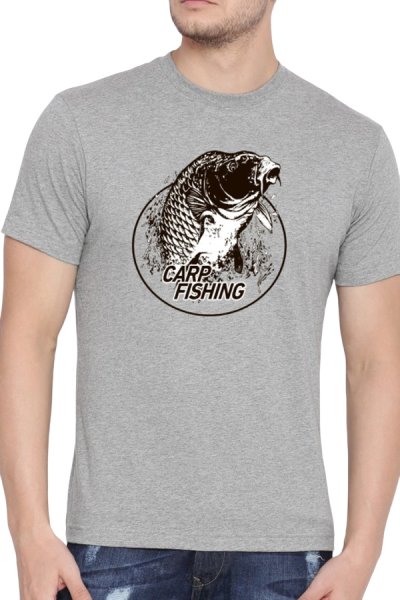 Tričko pre rybárov Carplov sivá