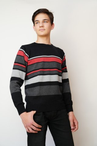 Pruhovaný pulóver Modo